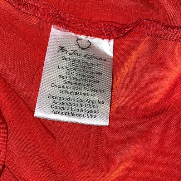 For Love & Lemons Garden Rose Dress in Hot Red - Picture 7 of 9